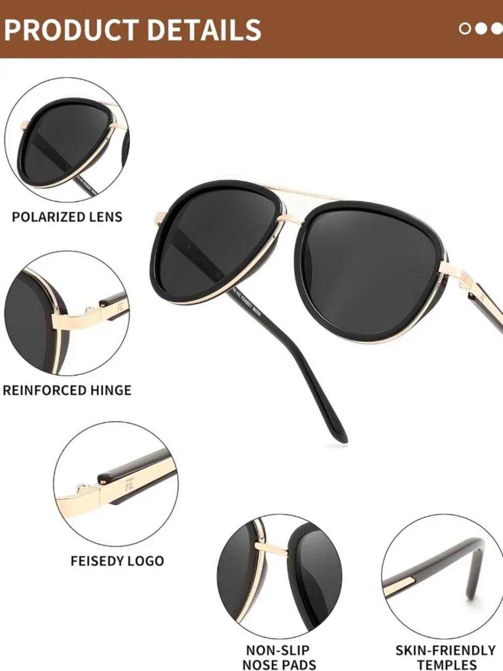 Retro Polarized Aviator Sunglasses for Women & Men | Vintage Shades | UV400